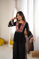 SP 93 Heavy Reyon Silk Embroidery Thread Work Co Ord Set
