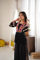 SP 93 Heavy Reyon Silk Embroidery Thread Work Co Ord Set