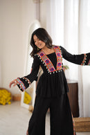 SP 93 Heavy Reyon Silk Embroidery Thread Work Co Ord Set