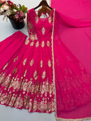 SSR 552 Heavy Georgette Embroidered Work Designer Kurti