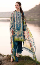 Alzohaib Az 1620 Pure Cotton Heavy Patch Work Pakistani Suit
