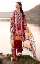 Alzohaib Az 1621 Pure Cotton Heavy Patch Work Pakistani Suit