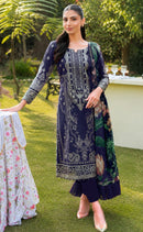 Alzohaib Az 1615 Pure Cotton Heavy Patch Work Pakistani Suit