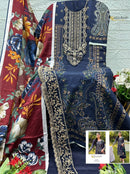 Alzohaib Az 1615 Pure Cotton Heavy Patch Work Pakistani Suit