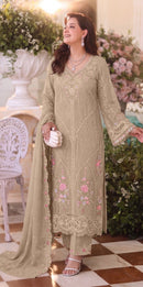Motifz 5471 E Designer Siffon  With Embroidery Khatli Work Pakistani Suit