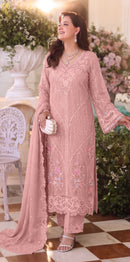 Motifz 5471 A Designer Siffon  With Embroidery Khatli Work Pakistani Suit