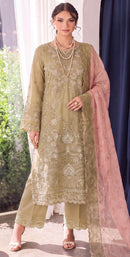 Motifz 5505 B Siffion Embroidery Khatli Work Designer Pakistani Suit