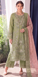 Motifz 5505 D Siffion Embroidery Khatli Work Designer Pakistani Suit