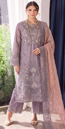 Motifz 5505 A Siffion Embroidery Khatli Work Designer Pakistani Suit