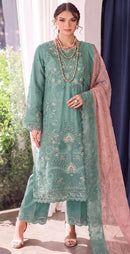 Motifz 5505 C Siffion Embroidery Khatli Work Designer Pakistani Suit