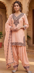 Hoor Tex 971 B Heavy Roman Glass Silk Pakistani Suit