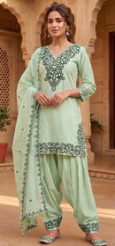 Hoor Tex 971 C Heavy Roman Glass Silk Pakistani Suit