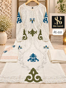 Bin Saeed 211 A Rayon Heavy Embroidery Work Pakistani Suit