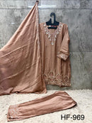 Hoor Tex 969 B Premium Heavy Chiffon Designer Pakistani Suit