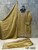 Hoor Tex 969 D Premium Heavy Chiffon Designer Pakistani Suit