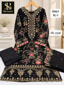 Bin Saeed 3338 C Premium Chiffon Readymade Designer Pakistani Suit