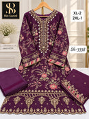 Bin Saeed 3338 A Premium Chiffon Readymade Designer Pakistani Suit