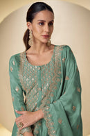 Gulkayra Designer 7651 A Designer Real Simar Silk Suit