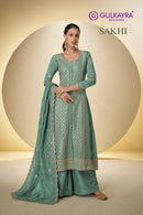 Gulkayra Designer 7651 A Designer Real Simar Silk Suit
