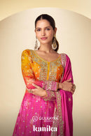 Gulkayra Designer 7599 Real Chinon Digital Printed Suit