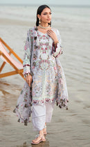 Alzohaib Az 1520 Pure Cotton Patch Work Pakistani Suit