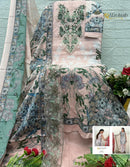 Alzohaib Az 1519 Pure Cotton Patch Work Pakistani Suit