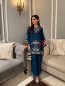 BE 466 Premium Embroidery Work Designer Co Ord Set