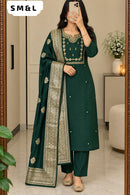 SG Premium Emerald Green Embroidered Work Suit