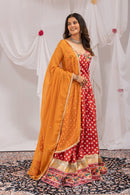 RR 78 Pure Cotton Embroidery Mirror Digital Printed Lehenga Choli