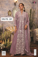 S4U FD 351 Lavender Embroidered Anarkali Suit