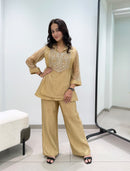 LG 2148 A Mosko Beads Embroidered Work Designer Co Ord Set
