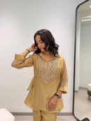 LG 2148 A Mosko Beads Embroidered Work Designer Co Ord Set