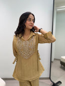 LG 2148 A Mosko Beads Embroidered Work Designer Co Ord Set