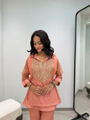 LG 2148 B Mosko Beads Embroidered Work Designer Co Ord Set