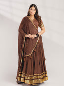 BE 508 Mul Chanderi Gotta Patti Work Designer Lehenga