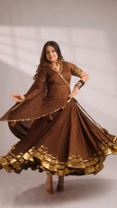 BE 508 Mul Chanderi Gotta Patti Work Designer Lehenga