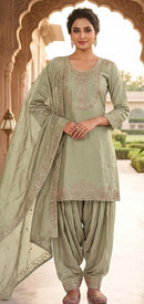Hoor Tex Hf 975 C Premium Heavy Roman Glass Silk Pakistani Suit