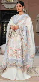 Motifz 5417 C Pure Camric Cotton Embroidery Work Pakistani Suit