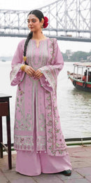 Motifz 5417 F Pure Camric Cotton Embroidery Work Pakistani Suit