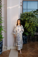 Zahra Glamour Zg 2008 Designer Long Turkish Co Ords Set