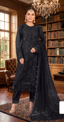 Motifz 5474 D Premium Embroidery Khatli Work Designer Pakistani Suit