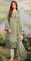 Motifz 5498 K Siffon Embroidery Khatli Work Pakistani Suit
