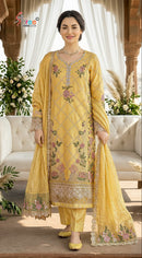 Shree Fabs Sf 5607 C Heavy Chffon Heavy Embroidery Work Pakistani Suit
