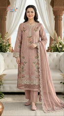 Shree Fabs Sf 5607 Heavy Chffon Heavy Embroidery Work Pakistani Suit