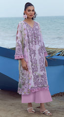 Alzohaib 1638 Premium Pure Cotton Patch Work Pakistani Suit