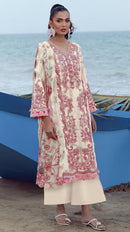 Alzohaib 1639 Premium Pure Cotton Patch Work Pakistani Suit