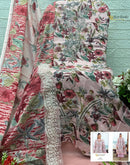 Alzohaib 1636 Premium Pure Cotton Patch Work Pakistani Suit