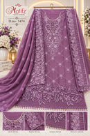 Motifz 5474 A Premium Embroidery Khatli Work Designer Pakistani Suit