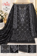 Motifz 5474 D Premium Embroidery Khatli Work Designer Pakistani Suit