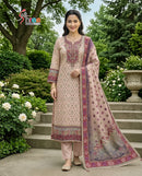 Shree Fabs Kt 401 Pure Viscous Maslin Digital Printed Pakistani Suit